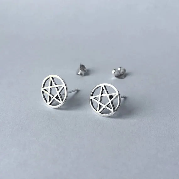 Pentacle Stud Earrings