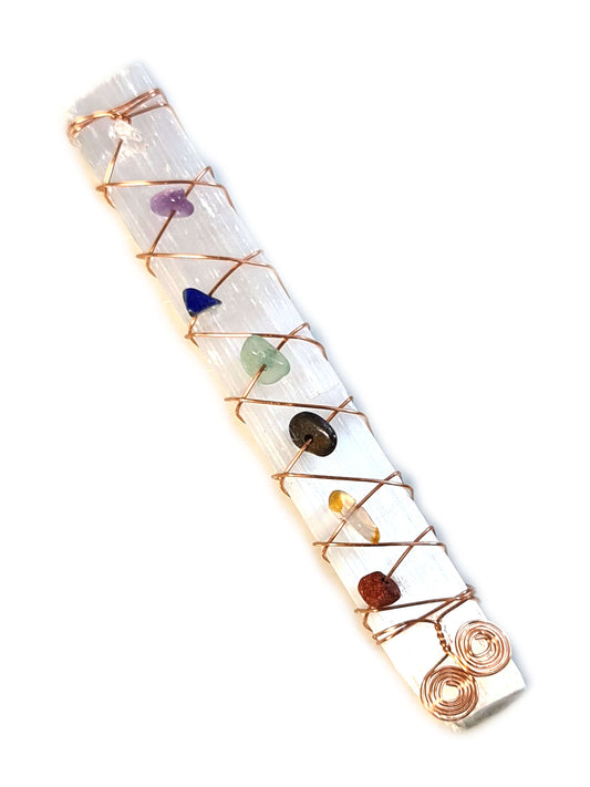 Selenite Chakra Wand - 9cm