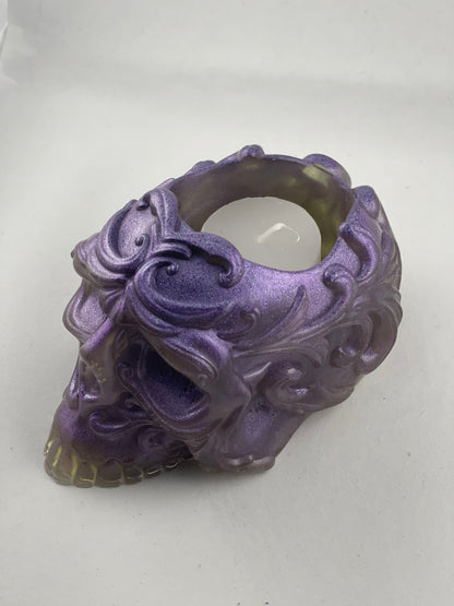 Skull Candle Holder