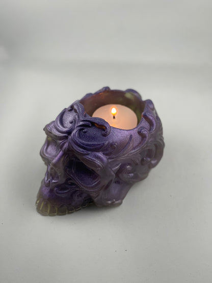 Skull Candle Holder