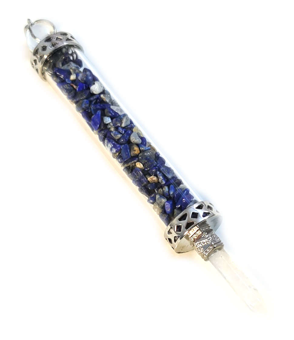 Lapis Lazuli Pendulum with Quartz Point