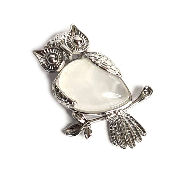 Quartz Owl Pendant