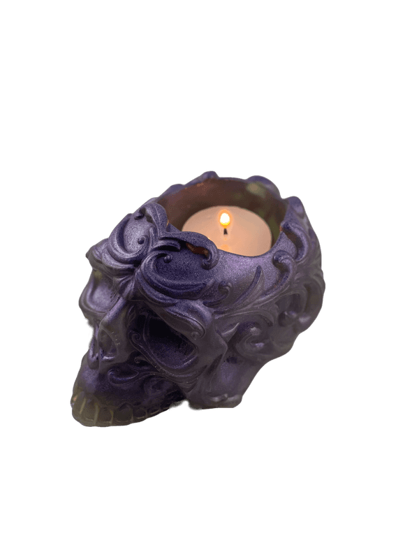 Skull Candle Holder