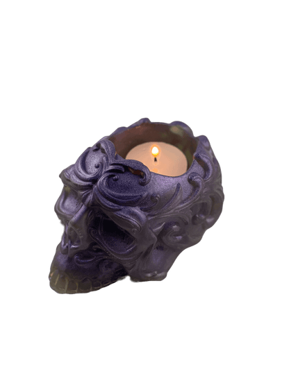 Skull Candle Holder